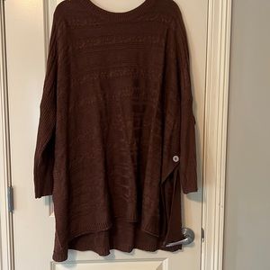 Very roomy tunic from SHEIN. Brown knit size X-LARGE